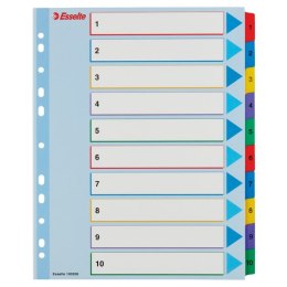 Przekładki kartonowe MYLAR A4 MAXI 1-10 ESSELTE 100208