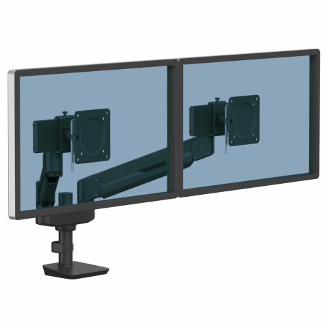 Ramię kompaktowe na 2 monitory TALLO (czarne), FELLOWES, 8614501