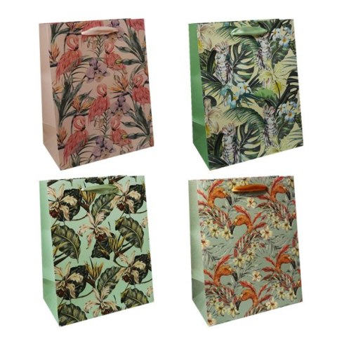 TORBA PREZENTOWA 18X23 KWIATY WINTAGE 0071-0121 INCOOD