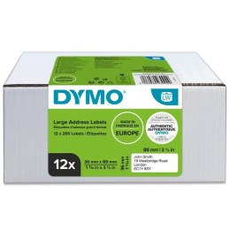 Etykieta DYMO adresowa - 89 x 36 mm, biały - VALUE PACK 12 szt. 2093093