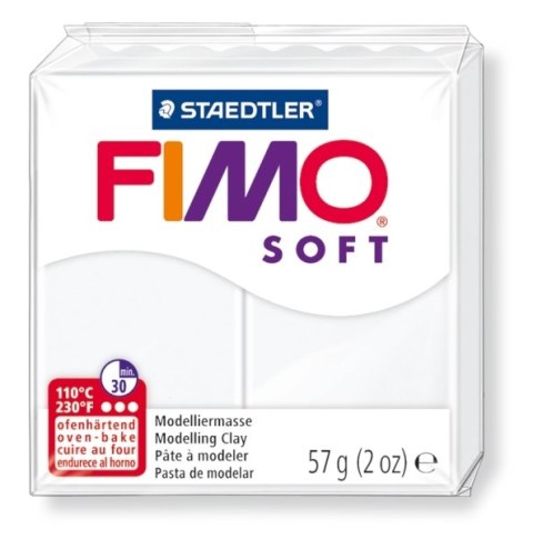 FIMOsoft, masa termoutwardzalna 56g, biały S 8020-0