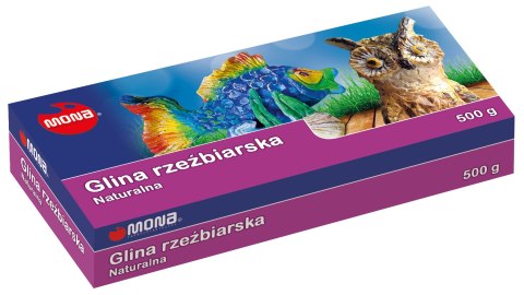 Glina rzeźbiarska naturalna MONA 500 g 0258 ST.MAJEWSKI