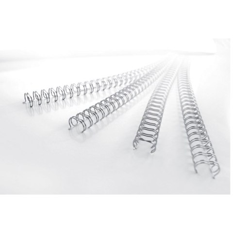 Grzbiety drutowe GBC WireBind A4, 14 mm, srebrne , 100 szt., RG810997