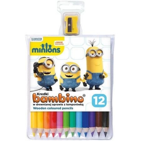 Kredki 12kol 18cm MINIONKI *1789 St.Majewski