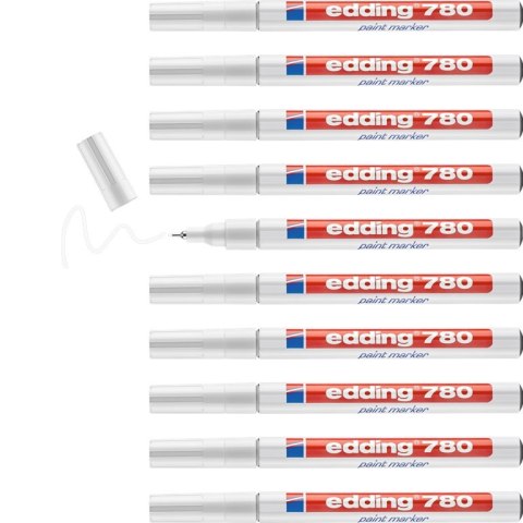 Marker olej.780 0.8 biały EDING końcówka okrągła