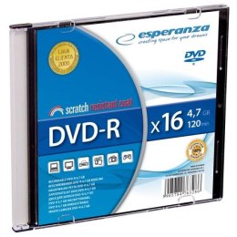 Płyta DVD-R ESPERANZA 4,7GB x16 - Slim CASE 1113