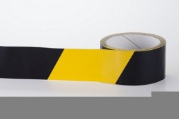 Taśma ostrzegawcza BHP żółto-czarna 50mm x 33m samoprzylepna PVC TPV33/O33