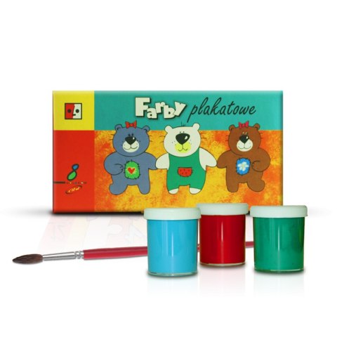 Farby plakatowe 8kol. 20ml JEDNOŚĆ