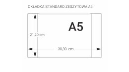 Okładka zeszytowa A5 bezbarwna BIURFOL (50) OZ-01-02