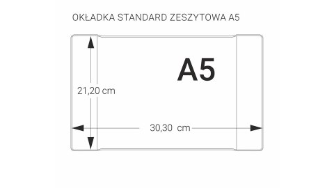 Okładka zeszytowa A5 bezbarwna BIURFOL (50) OZ-01-02