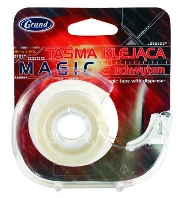 Taśma klejąca GRAND 18x20 MAGIC z dyspenserem 130-1277