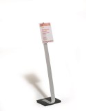 CRYSTAL SIGN stand A4 tablica informacyjna A4 Srebrny 481823 DURABLE