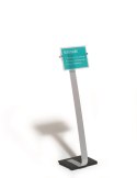 CRYSTAL SIGN stand A4 tablica informacyjna A4 Srebrny 481823 DURABLE