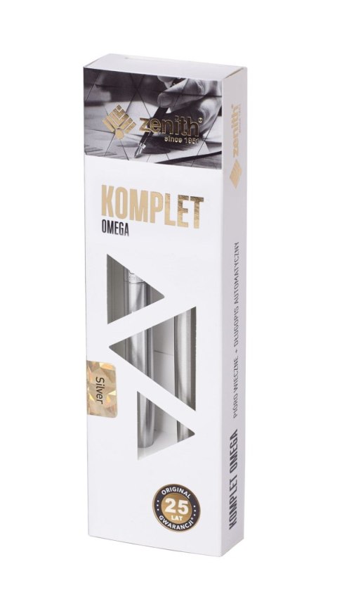 Komplet Zenith Silver w etui - pióro wieczne + długopis, 7020200