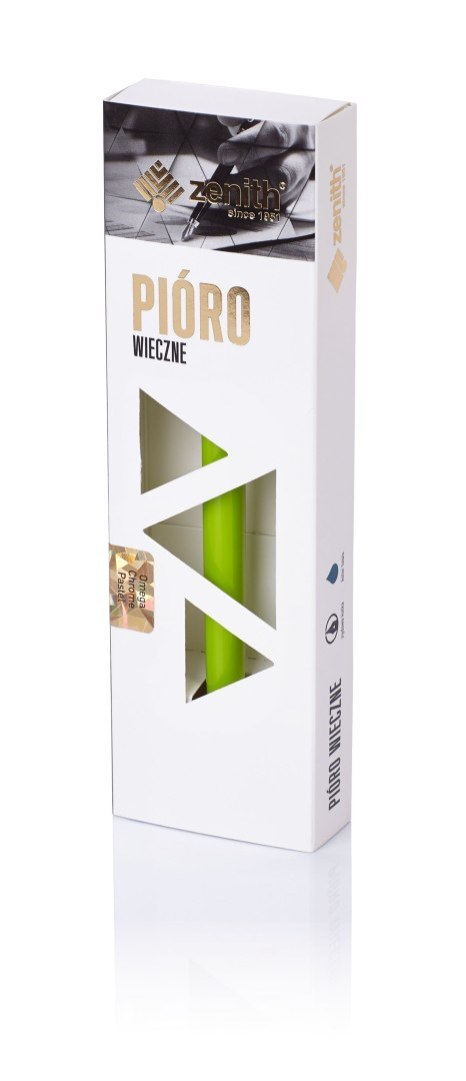 Pióro wieczne Zenith Omega Chrome Pastel w etui - display 12 sztuk, mix kolorów, 7551200