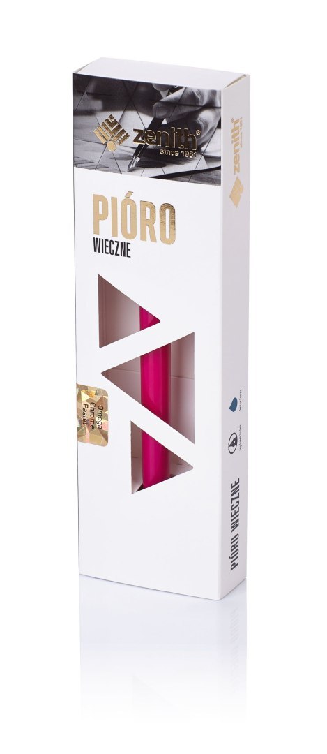 Pióro wieczne Zenith Omega Chrome Pastel w etui - display 12 sztuk, mix kolorów, 7551200