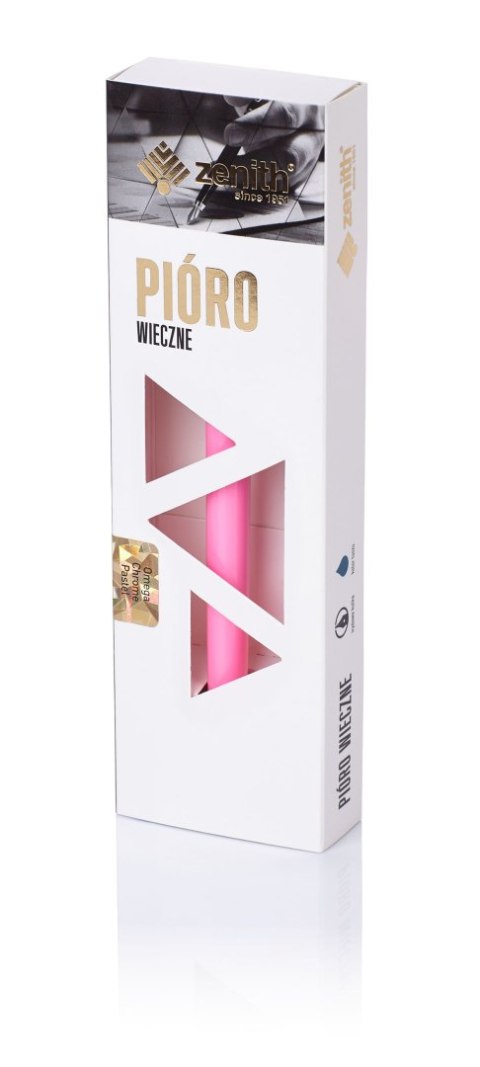 Pióro wieczne Zenith Omega Chrome Pastel w etui - display 12 sztuk, mix kolorów, 7551200