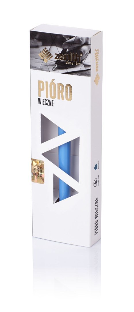 Pióro wieczne Zenith Omega Chrome Pastel w etui - display 12 sztuk, mix kolorów, 7551200