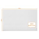 Szklana tablica Nobo Impression Pro z zaokrąglonymi rogami 1900x1000mm, lśniąca biel