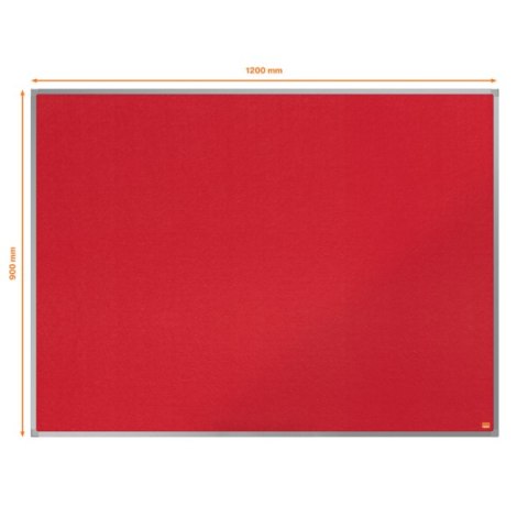 Tablica ogłoszeniowa filcowa Nobo Essence 1200x900mm, czerwona 1904067