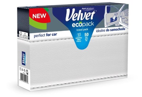 Chusteczki VELVET TRAVEL A50 3warstwy