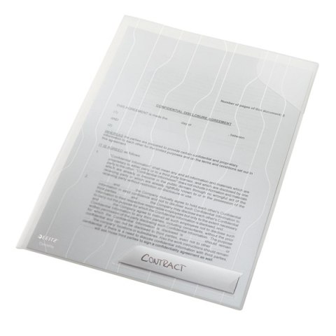 Folder LEITZ Combifile usztywniony biały przezroczty (3szt) 47280003
