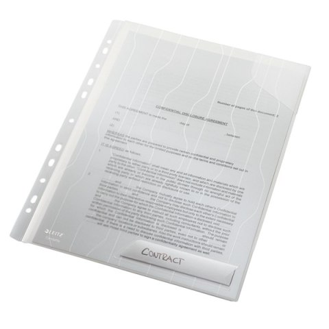 Folder LEITZ Combifile usztywniony biały przezroczty (3szt) 47280003