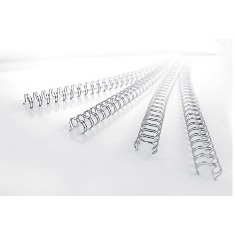 Grzbiety drutowe GBC WireBind A4, 8 mm, srebrne , 100 szt., RG810597