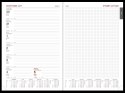 Kalendarz Vivella A4 tygodniowy z notesem p. biały Nr kat. 216 A4TNB czarny WOKÓŁ NAS