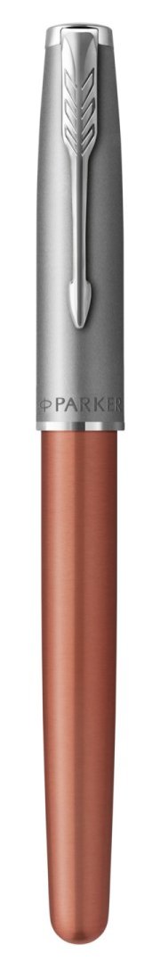 Pióro kulkowe SAND BLASTED METAL ORANGE PARKER 2169230, giftbox