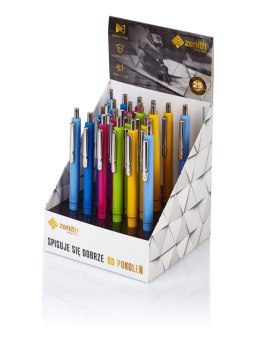 Długopis automatyczny Zenith 25 - display 20 sztuk, mix kolorów pastelowych, 4252000
