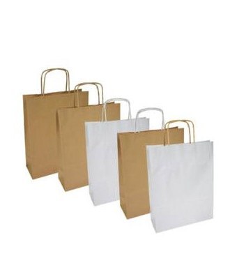 Torba papierowa ECOBAG 180x80x225 mm brązowa 10232030000 ekologiczna