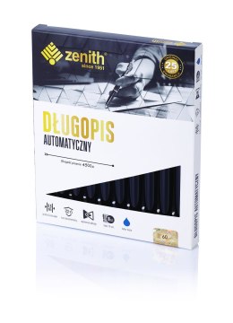 Długopis automatyczny Zenith 60 - box 10 sztuk czarny, 4601001