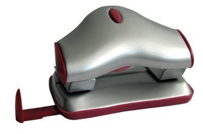 Dziurkacz P6087B EAGLE czerwony, dziurkuje do 10 kartek, 110-1079
