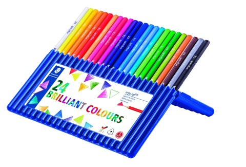 Kredki ergosoft, trójkątne, 24 kol. w etui, Staedtler S 157 SB24