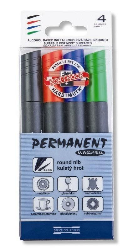 Marker permanentny 4005 4 kol. okrągła końcówka 774005/JD KOH I NOOR (X)