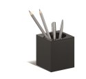 Przybornik 7722-01 czarny 75x75x90mm (D x S x W).Seria Cubo