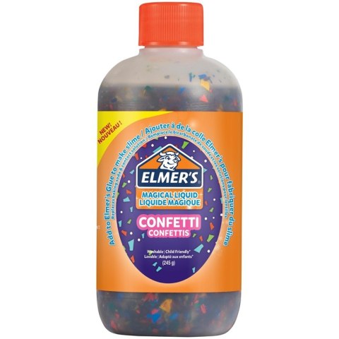 Elmers Magiczny Płyn do Slime z kolorowym konfetti, butelka 259ml, 2109495