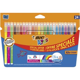 Flamastry BIC Kids Kid Couleur Fluo 24szt, 921360 (X)