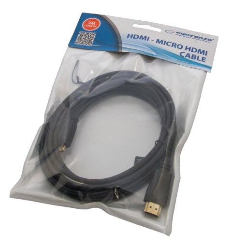 Kabel HDMI MICRO - HDMI 3m EB205 ESPERANZA