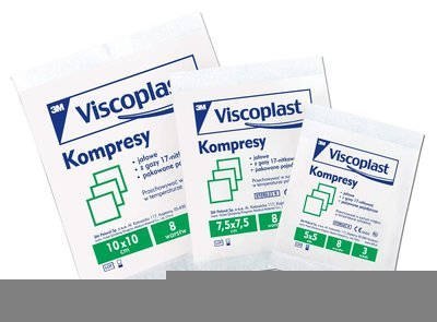 Kompresy jałowe bawełniane 10x10cm YP209000154 VISCOPLAST