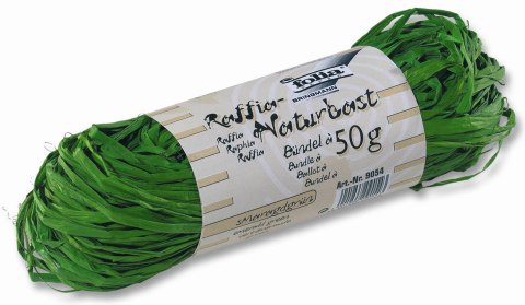 RAFFIA naturalna 50g,zielona FO 90-54