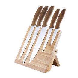 Noże kuchenne 5szt z podstawką magnetyczną KNIVES PKSB5W PLATINET