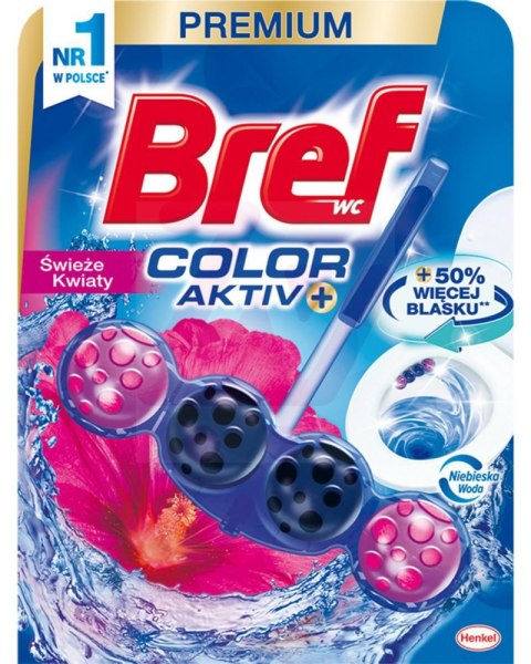 BREF Zawieszka WC COLOR ACTIV barwiące kulki 50g Świeże Kwiaty 28539