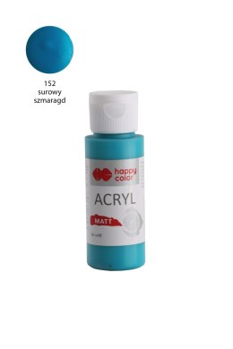 Farba akrylowa Matt, 60 ml, surowy szmaragd, Happy Color HA 7375 0060-152