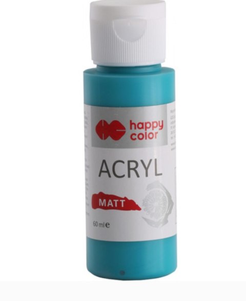 Farba akrylowa Matt, 60 ml, surowy szmaragd, Happy Color HA 7375 0060-152