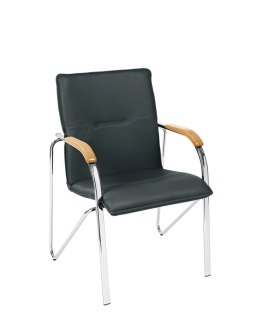 Krzesło SAMBA CHROME V04 czarne DREWNO BUK 1007 NOWY STYL