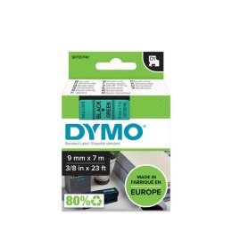 Taśma DYMO D1 - 9 mm x 7 m, czarny / zielony S0720740 do drukarek etykiet
