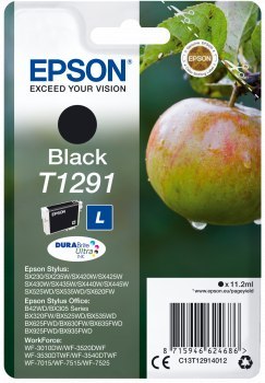 Tusz EPSON T1291 (C13T12914011) czarny 380str Sylus SX425W/525WD/BX305F