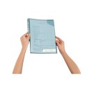 Folder Leitz Combifile, niebieski przezroczysty, folia 5 szt., 200 mic., 47260035